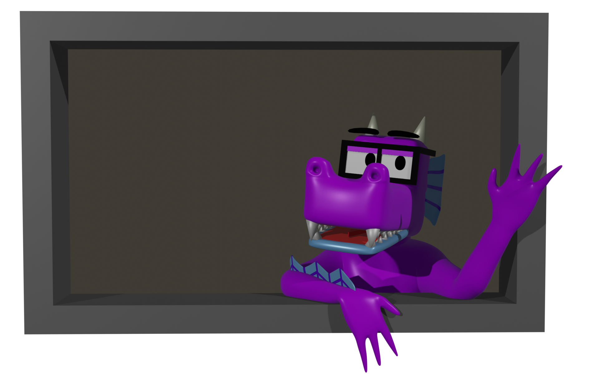 Tomasz's old fursona, Spanner the Dragon